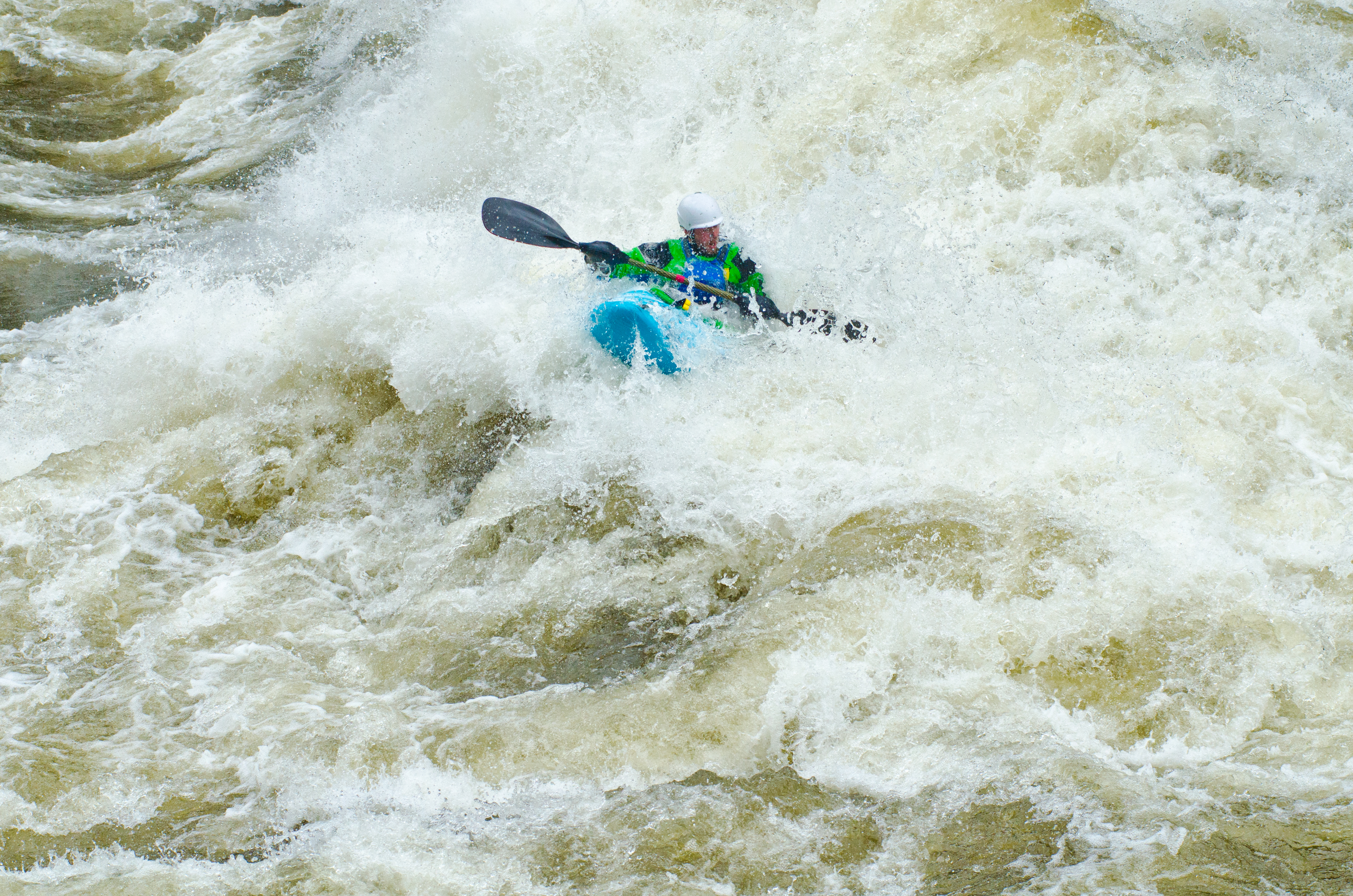 The author enjoying a high water lap on the Lochsa river, Idaho.